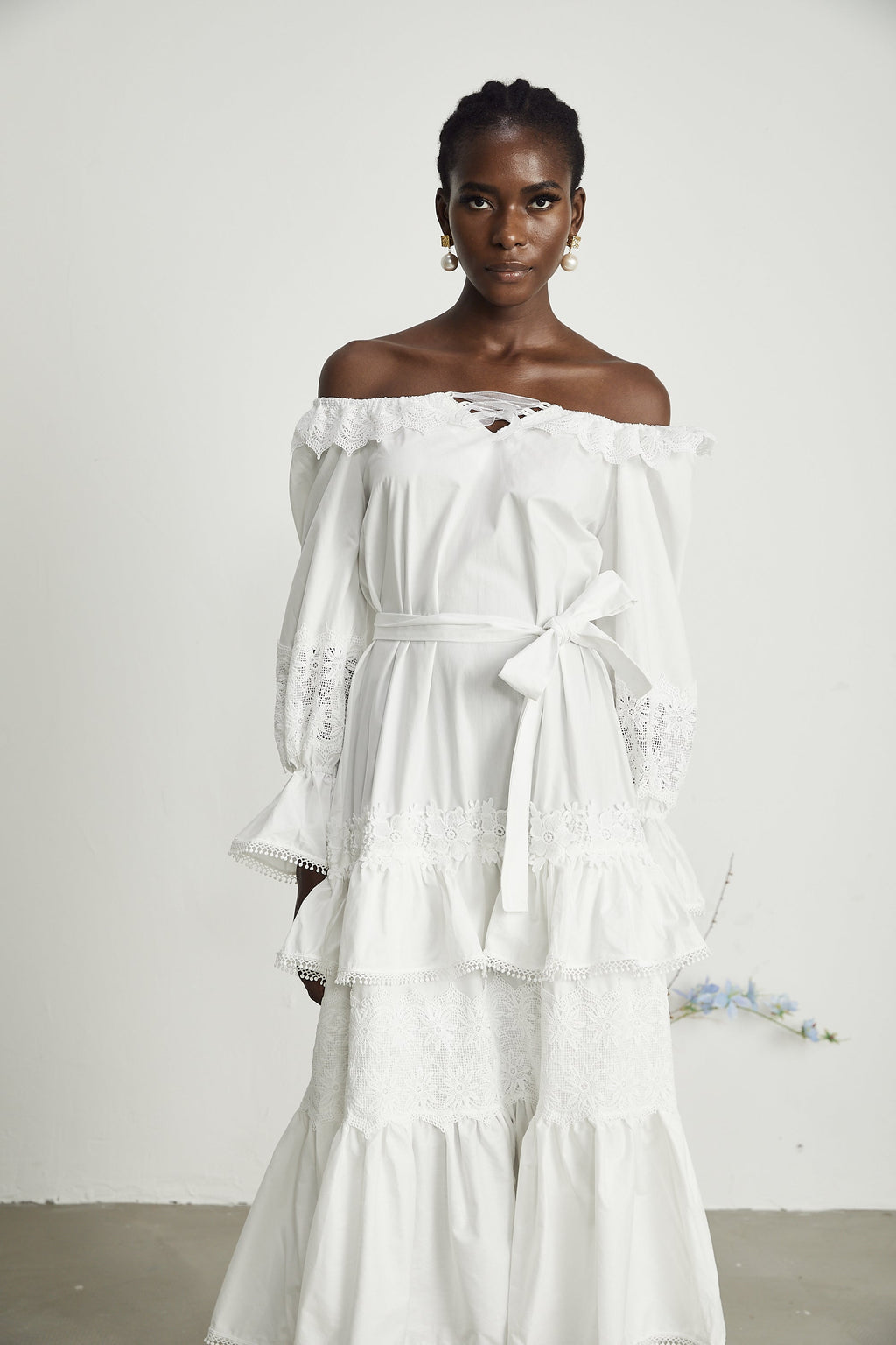 Capucine kesimli midi elbise