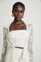 Marcella güpür uzun hırka