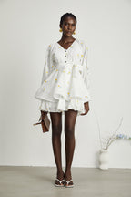 Naia çiçek mini elbise