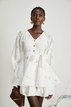 Naia çiçek mini elbise