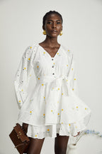 Naia çiçek mini elbise