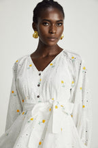 Naia çiçek mini elbise