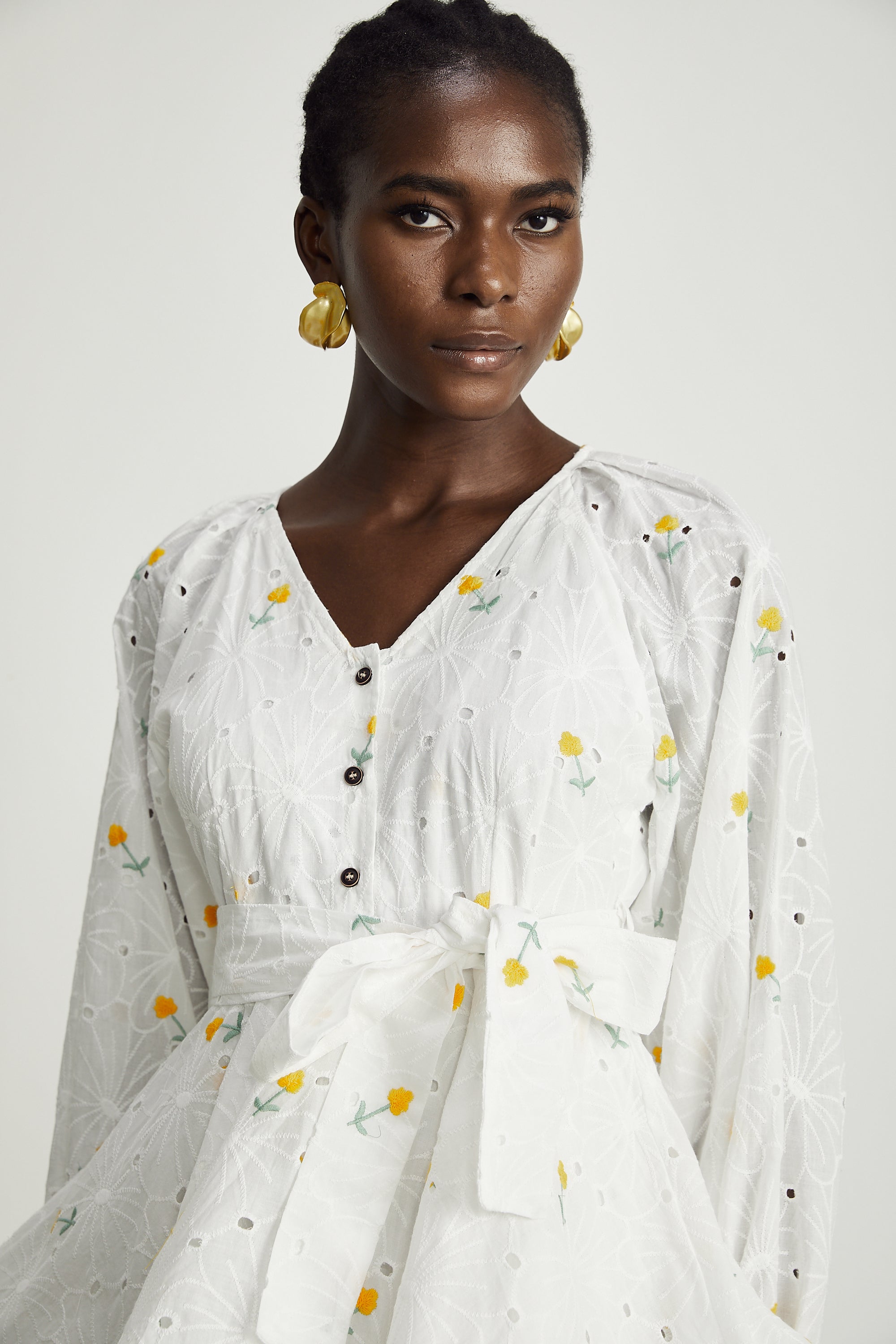 Naia çiçek mini elbise