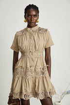 Elinor dantel mini elbise