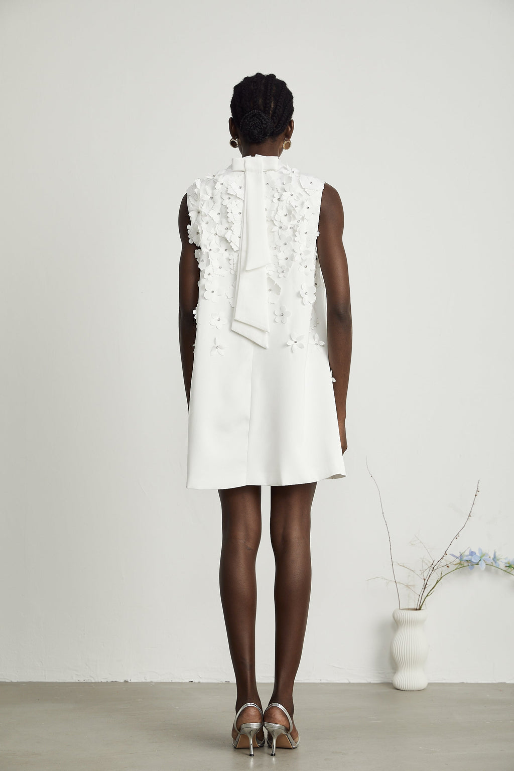 Genevieve çiçek mini elbise