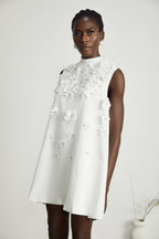 Genevieve çiçek mini elbise