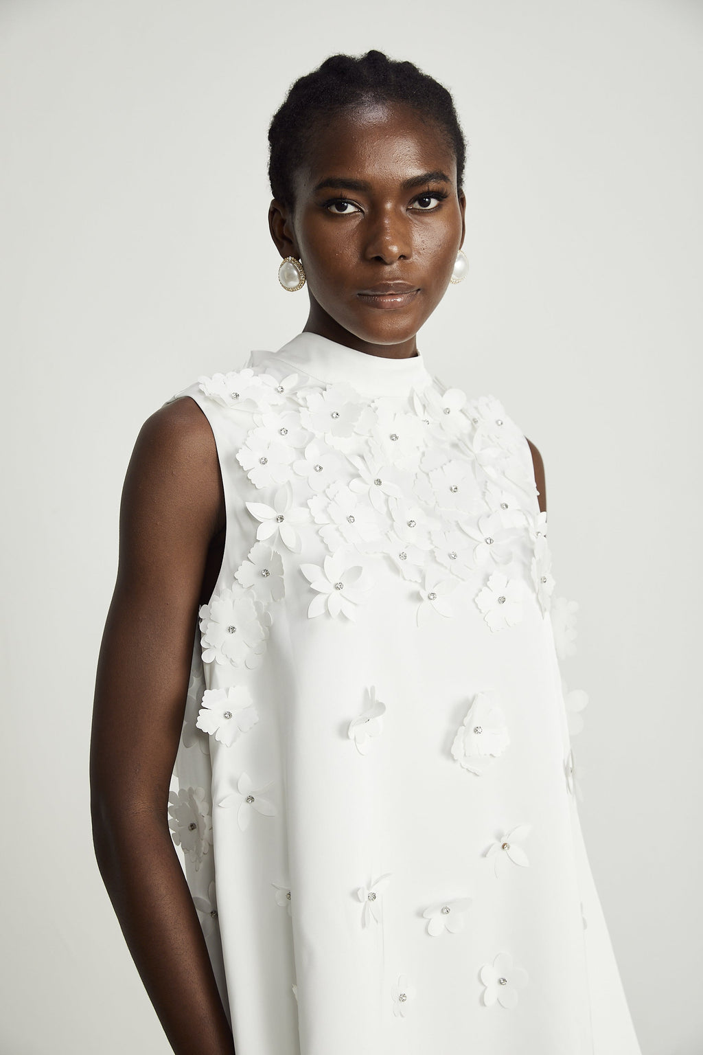 Genevieve çiçek mini elbise