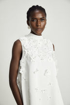 Genevieve çiçek mini elbise