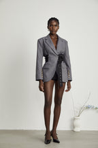 Thérèse kuşaklı blazer ceket