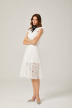 Chloé dantel mini elbise