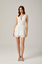 Jamiah çiçek mini elbise