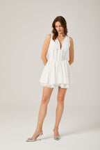 Jamiah çiçek mini elbise