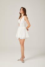 Jamiah çiçek mini elbise