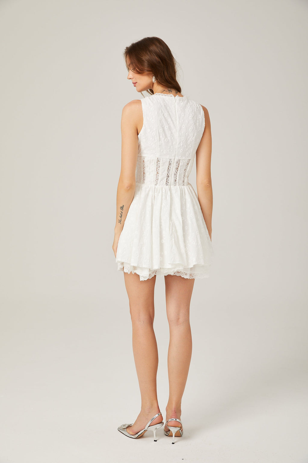 Jamiah çiçek mini elbise