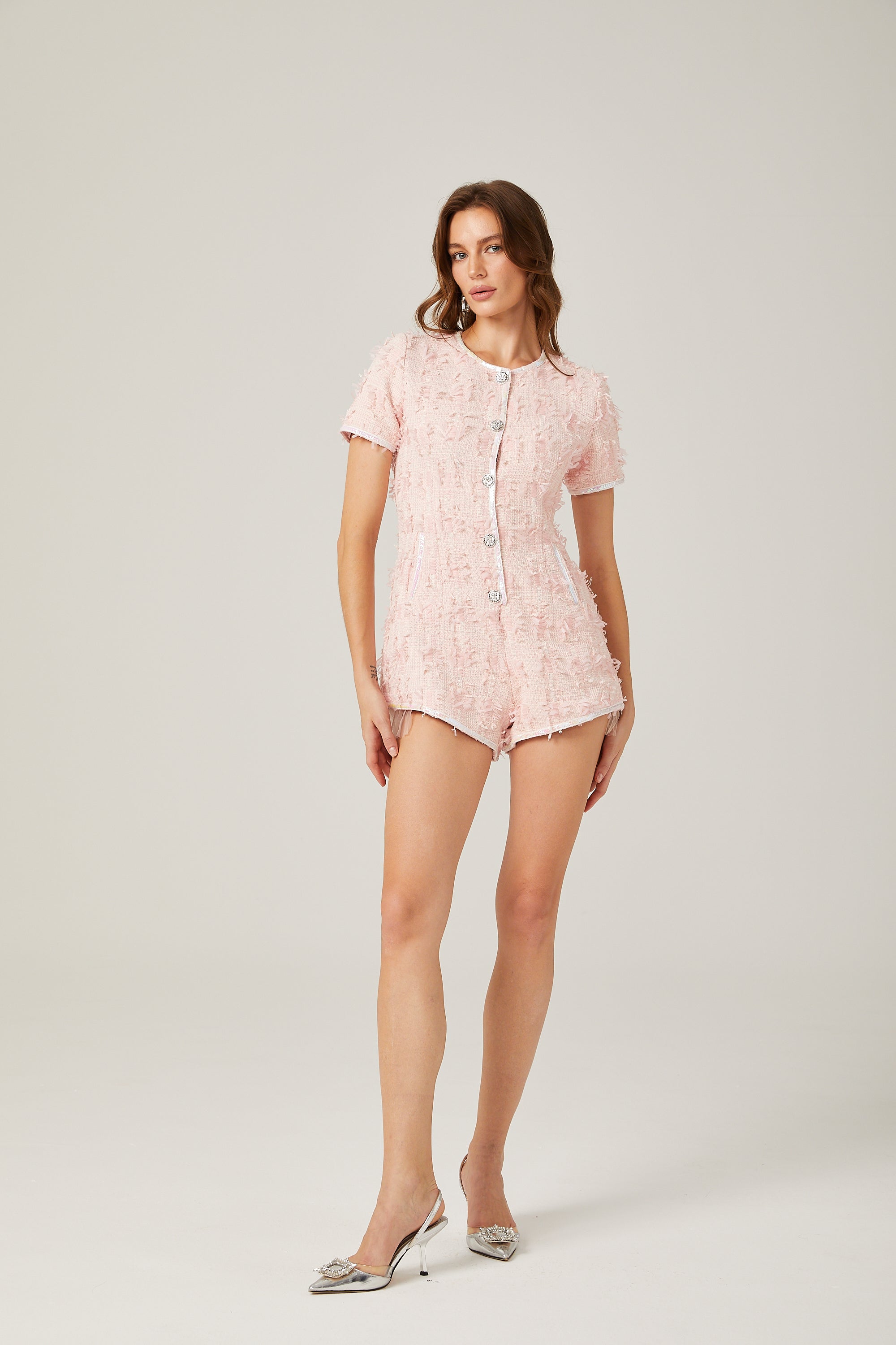 Selia yıpranmış efekt tulum