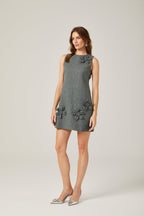 Viviane çiçekli mini elbise