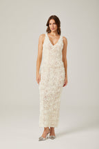 Sylvie çiçek midi elbise