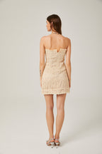 Charlotte dantel mini elbise