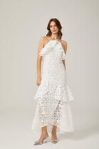 Sancia dantel midi elbise