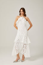 Sancia dantel midi elbise