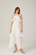 Sancia dantel midi elbise