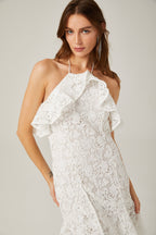 Sancia dantel midi elbise