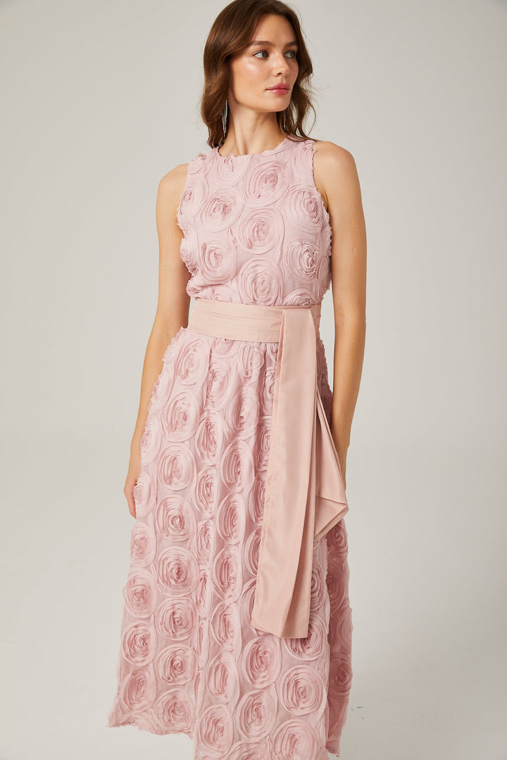 Paulette midi elbise