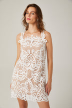 Mélisande dantel mini elbise