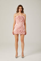 Yvonne straplez mini elbise