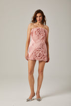 Yvonne straplez mini elbise