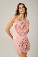 Yvonne straplez mini elbise