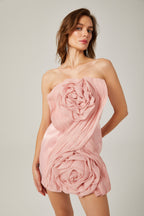 Yvonne straplez mini elbise