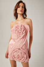 Yvonne straplez mini elbise