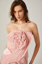 Yvonne straplez mini elbise