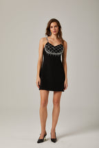 Seraphina süslemeli mini elbise