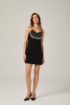 Seraphina süslemeli mini elbise