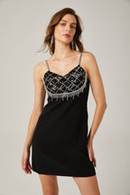 Seraphina süslemeli mini elbise