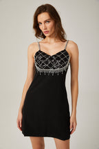 Seraphina süslemeli mini elbise