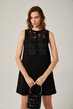 Isolde çiçek mini elbise