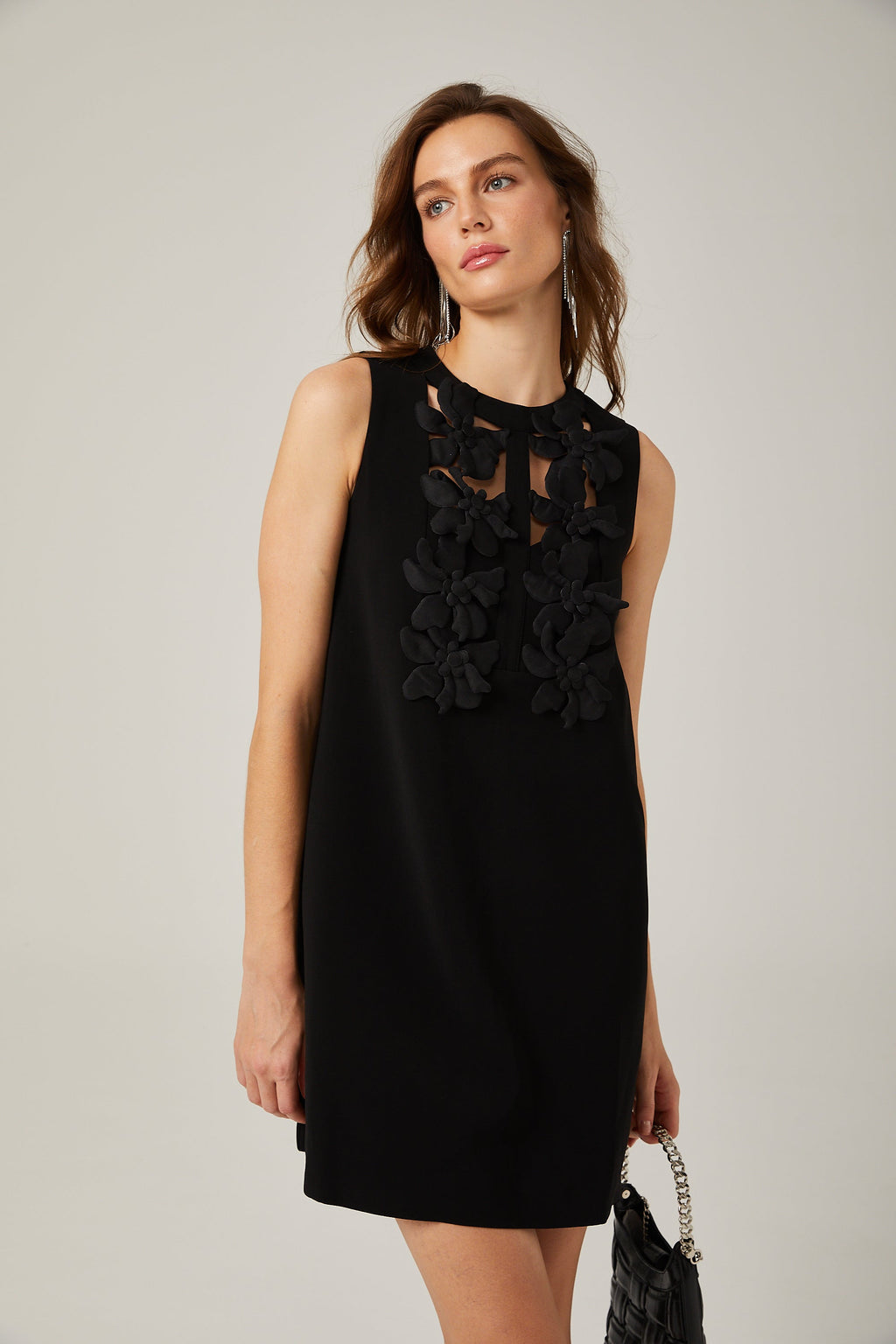 Isolde çiçek mini elbise