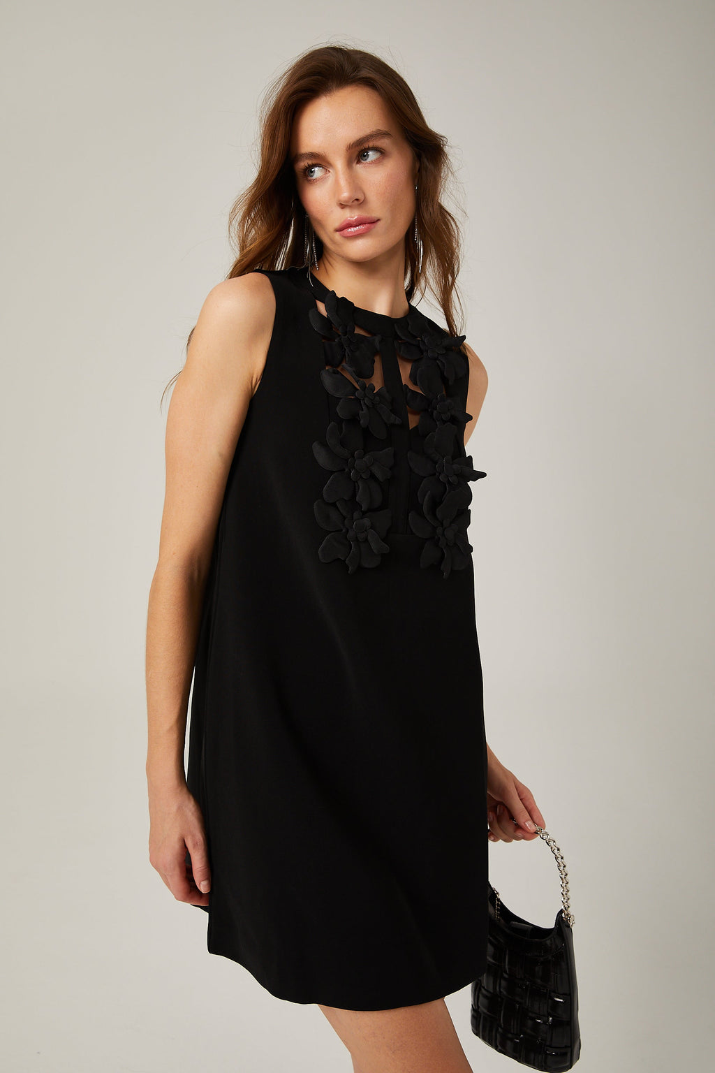 Isolde çiçek mini elbise