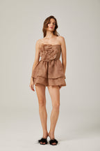 Liliane tül mini elbise