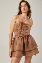 Liliane tül mini elbise