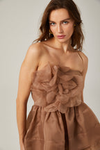 Liliane tül mini elbise