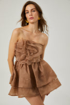 Liliane tül mini elbise