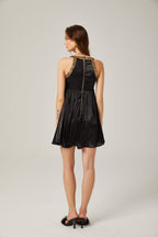 Therese saten mini elbise