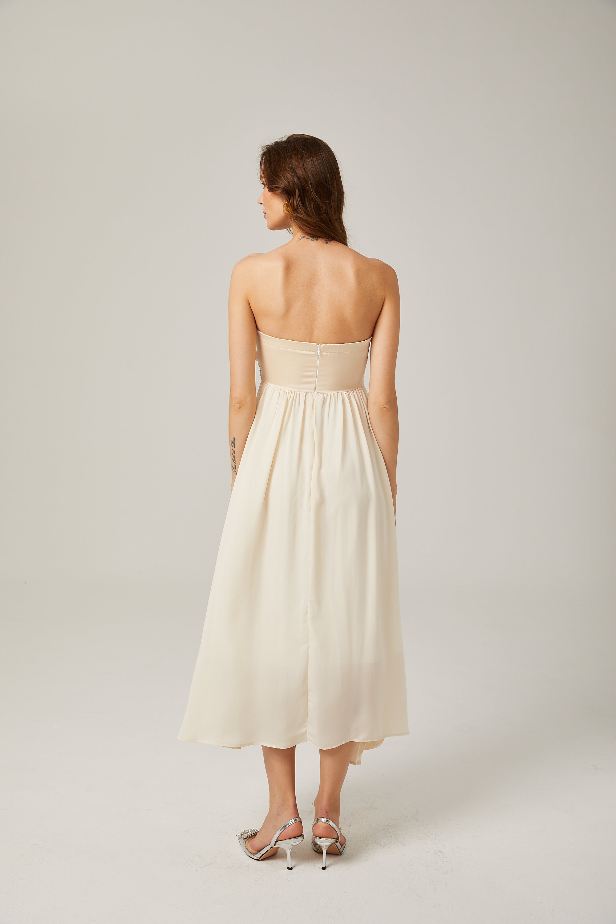 Parisa süsleme midi elbise