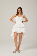 Chloé dekolte mini elbise