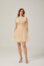 Gisèle tül mini elbise