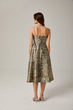 Claudia desen midi elbise